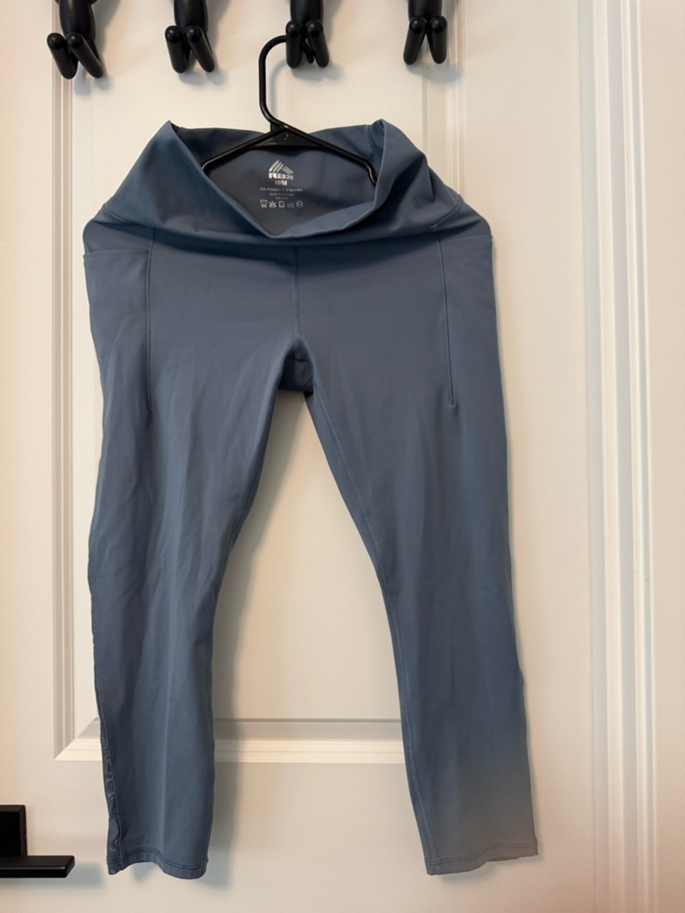 RBX Slate Gray High-Rise Active mesh Leggings with pockets